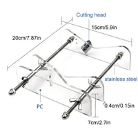 Glass Bottle Cutter, Fixm Square & Round Bottle Cutting Machine, Wine Bottles and Beer Bottles Cutter Tool Accessories Tool Kit 2