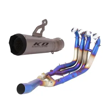 Exhaust System Slip On Motorcycle Escape Muffler Tail Front Mid Link Pipe Connect Tube For BMW S1000RR 19-22 S1000R 21-22