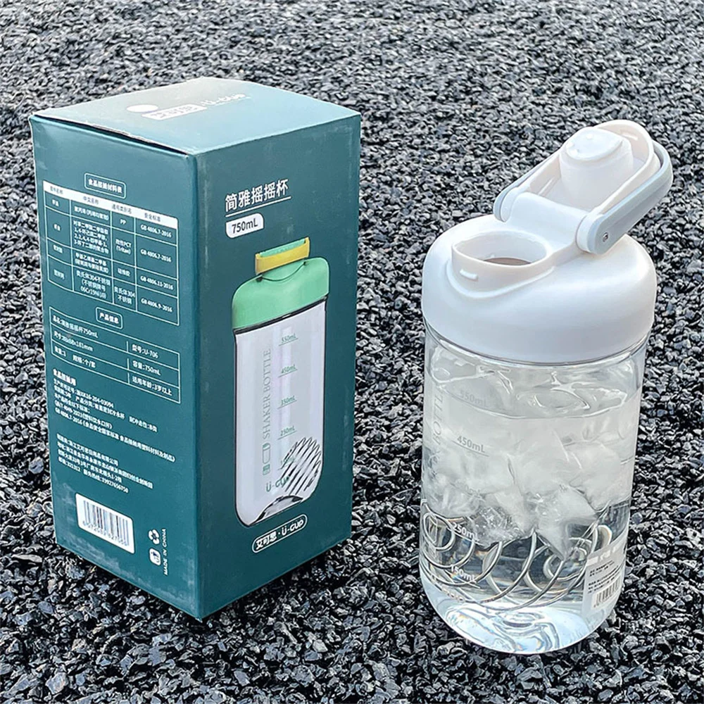 Portable Shake Cup Protein Powder Fitness Tazza Sportiva Da Uomo High Color Value Net Red Cup Mixing Cup Shaker Bottles