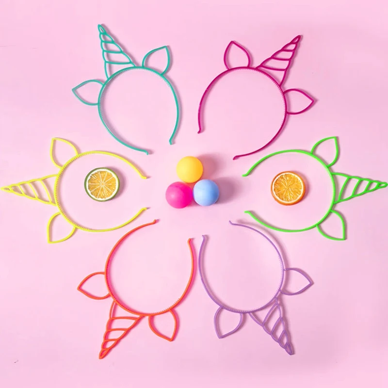 Description Picture 4 of item6pcs Fluorescent Hair Hoop Plastic Headband Glow In The Dark Party Supplies Photo Booth For Kids Adults Birthday Wedding Decor