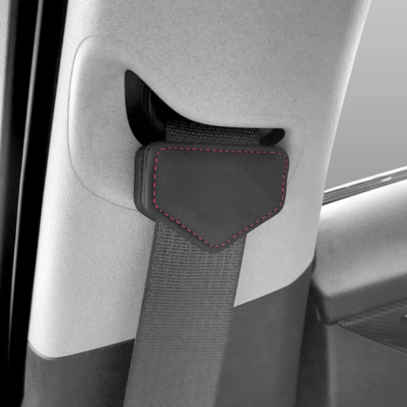 Car Seat Belt Clip Magnetic Safety Belt Fixed Limiter PU Seat Fixed Limit Card Clip Car Interior Accessories seat belt clip