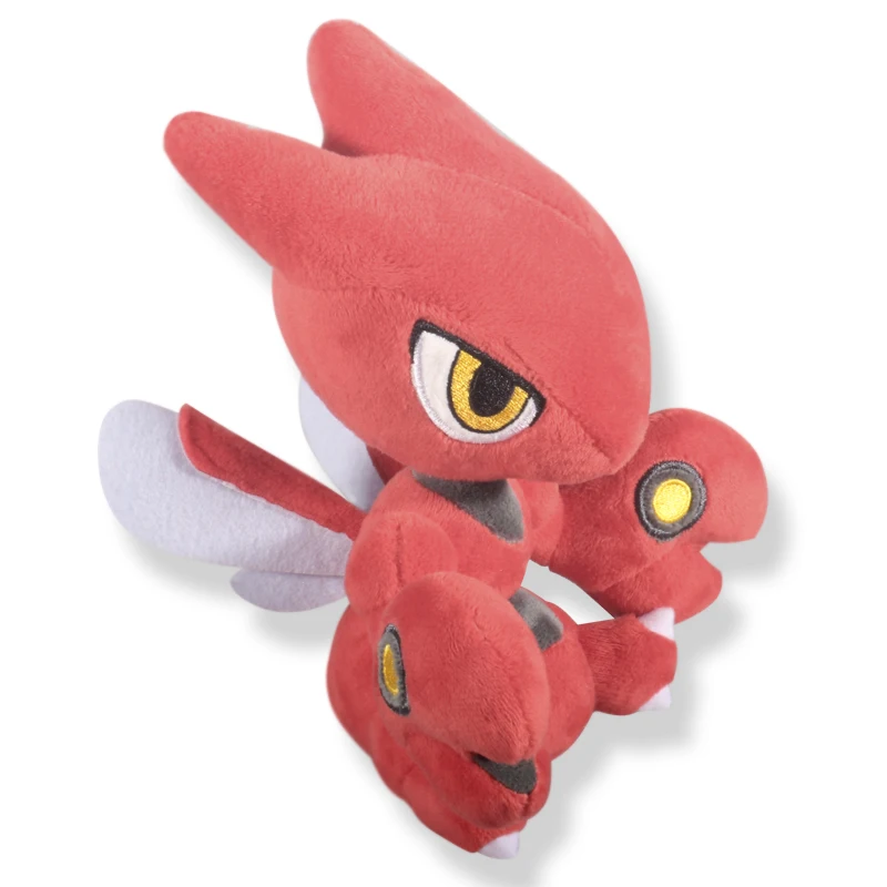 18cm 게임 캐릭터 Scizor 고품질 플러시 장난감 부드러운 인형 동물 인형 어린이를위한 생일 선물 크리스마스 선물
