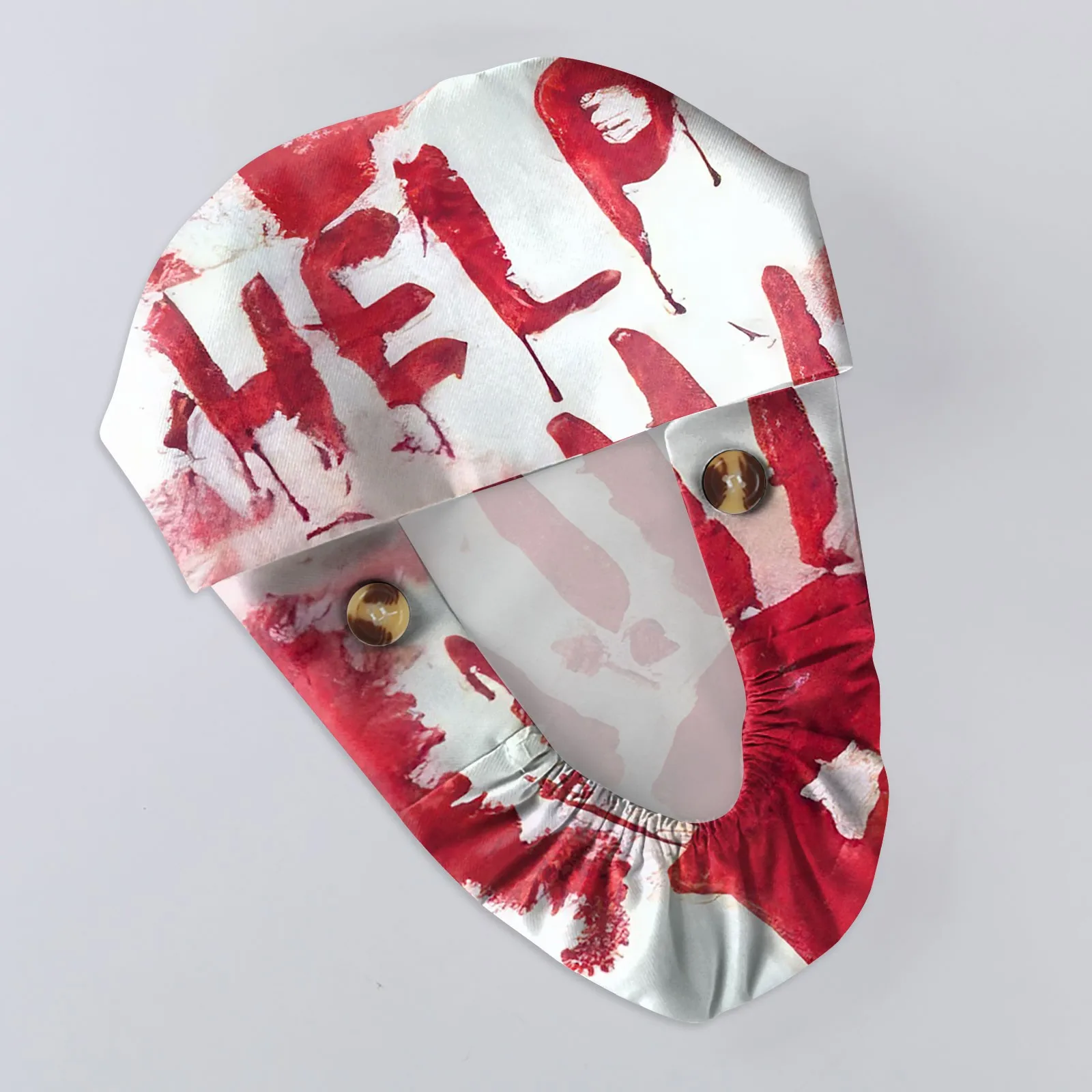 Halloween Print Surgical Caps Woman And Man Medical Scrubs Cap Skull Print Surgery Cap Shop Lab Beauty Work Accessories