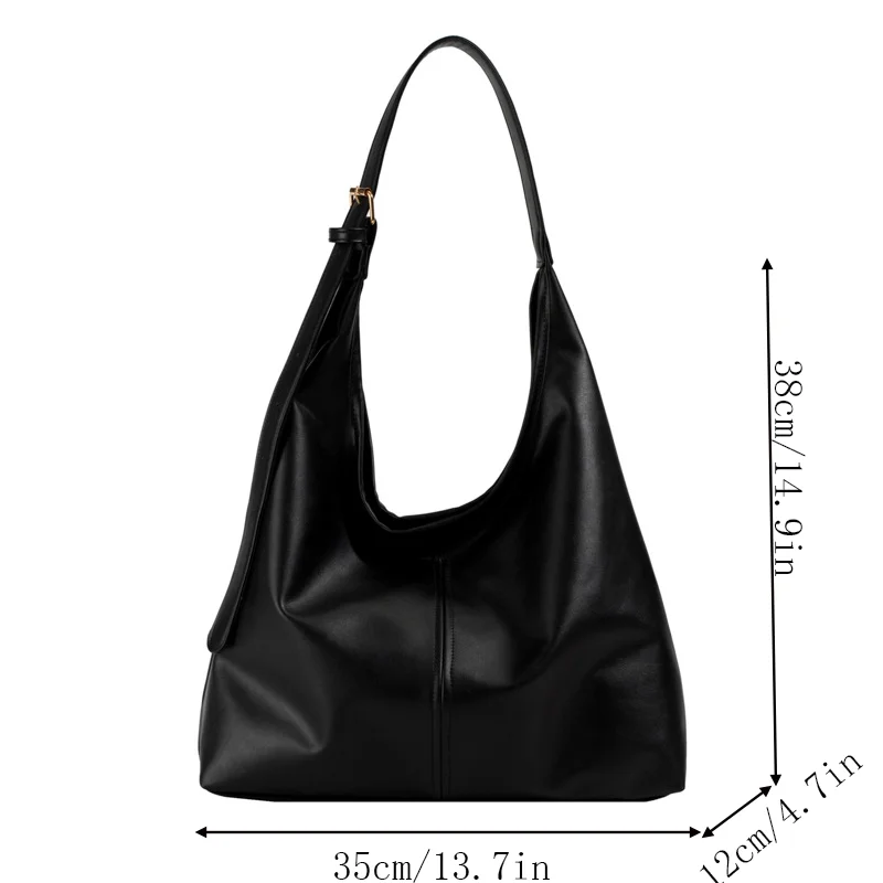 Vintage Commuter Texture Shoulder Bag Female Popular Korean Temperament Underarm Bag Tote Bag Fashion Female 6