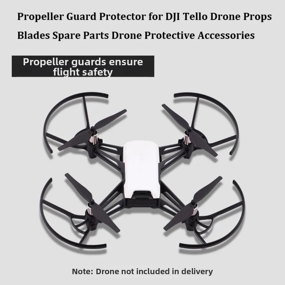 새로운 블랙 프로펠러 가드 프로텍터 플라스틱 5.6*8.2cm 프로펠러 블레이드 예비 부품 DJI Tello Drone 용 쿼드 콥터 프로펠러 범퍼