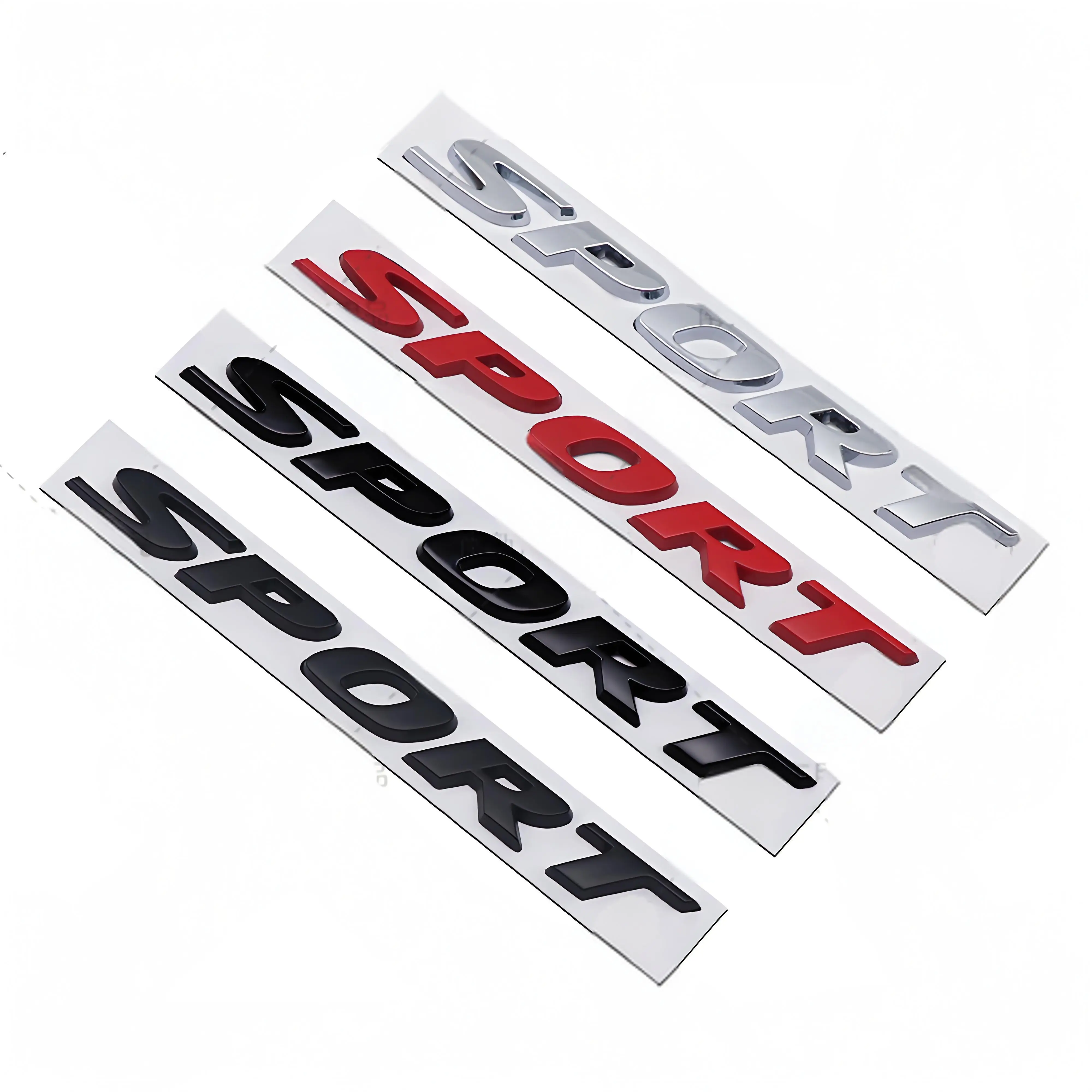 3D Metall Auto SPORT Buchstaben Emblem Abzeichen Logo Aufkleber Heckklappe Kotflügel Seitendekor Universelle Auto-Außendekoration Zubehör – Detail 3