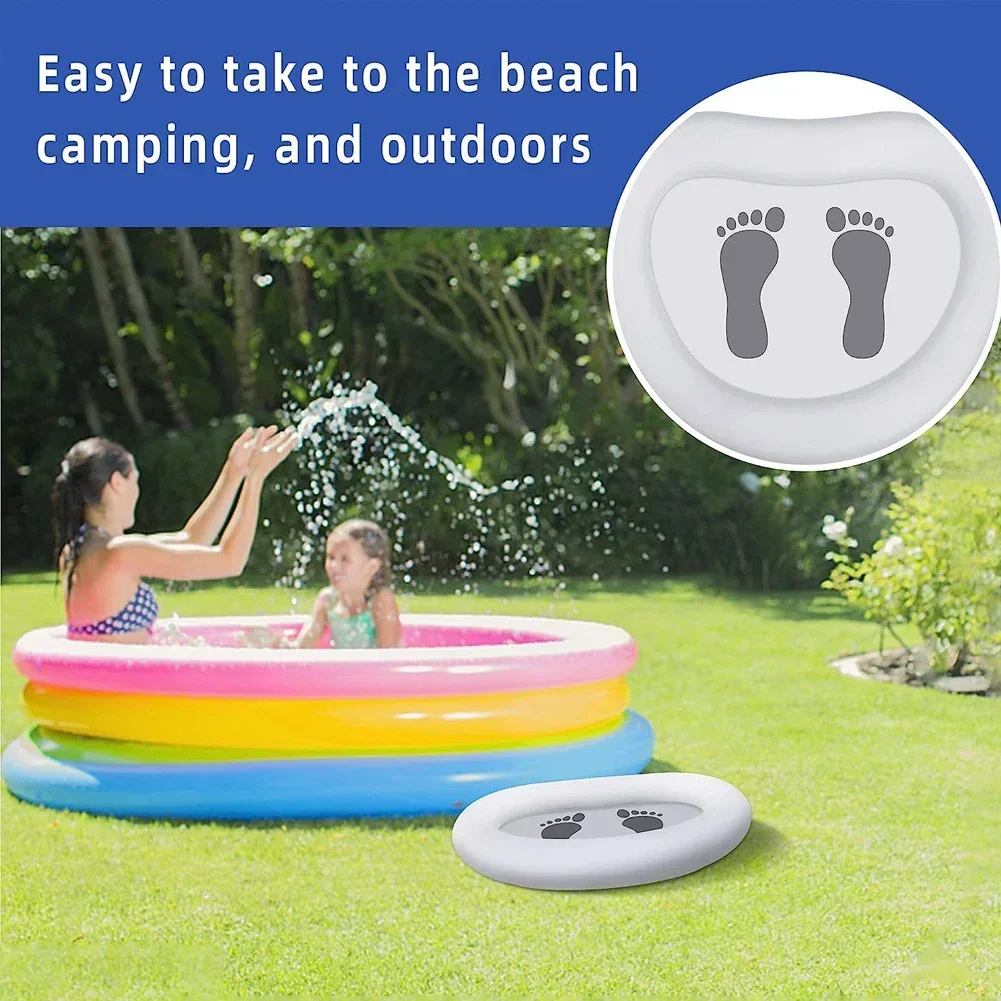 Inflatable Pool Foot Bath Basin PVC Portable Pool Foot Wash Basin Soaking Bath For Spas Above Ground Swimming Pools
