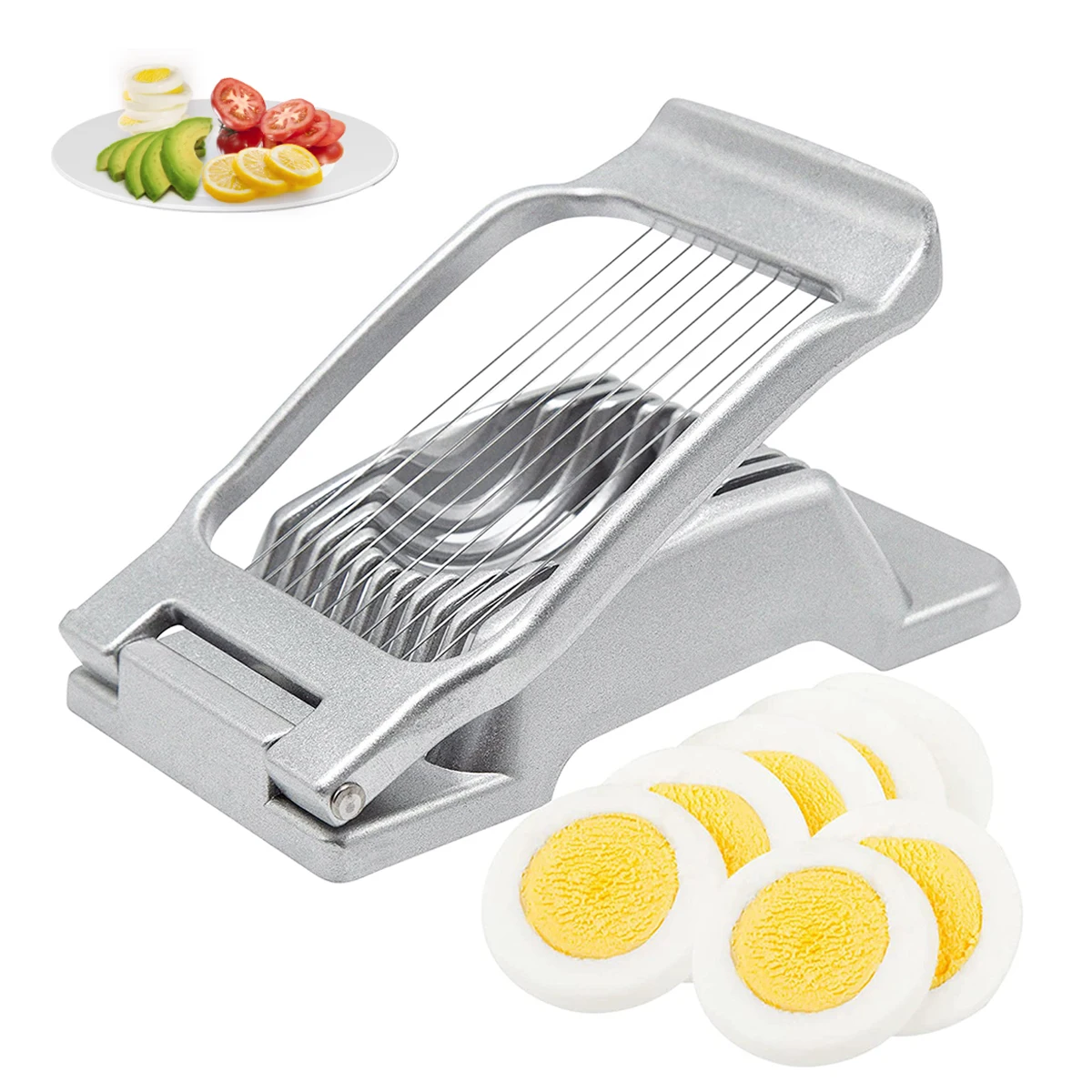 

Heavy Duty Egg Slicer Multifunctional Egg Cutter Divider Luncheon Meat Fruit Peeler Dicer Tool Kitchen Accessories Home Gadgets