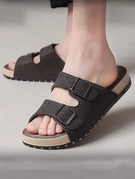 Sandali comodi da uomo con cinturino con fibbia regolabile, vestibilità perfetta, suola resistente per un massimo comfort, adatti per l'outdoor 1