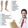 Compression Socks S-XXL Medical Prevent Varicose Veins Toeless Support Hose for Women Men 1 Pairs 4