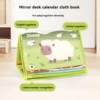 Mirror desk calendar cloth book with ringing paper sound education cognitive three-dimensional hanging toy 1