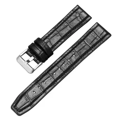 Waterproof Silicone Leather Sport Strap - Universal Replacement Wristband - 22mm (Black)