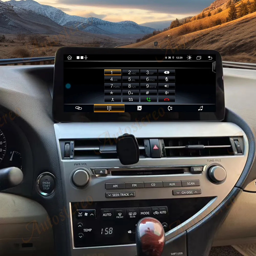 12.3 Carplay For Lexus RX270 RX450H RX 2009-2015 Android 14 Car Multimedia Playe