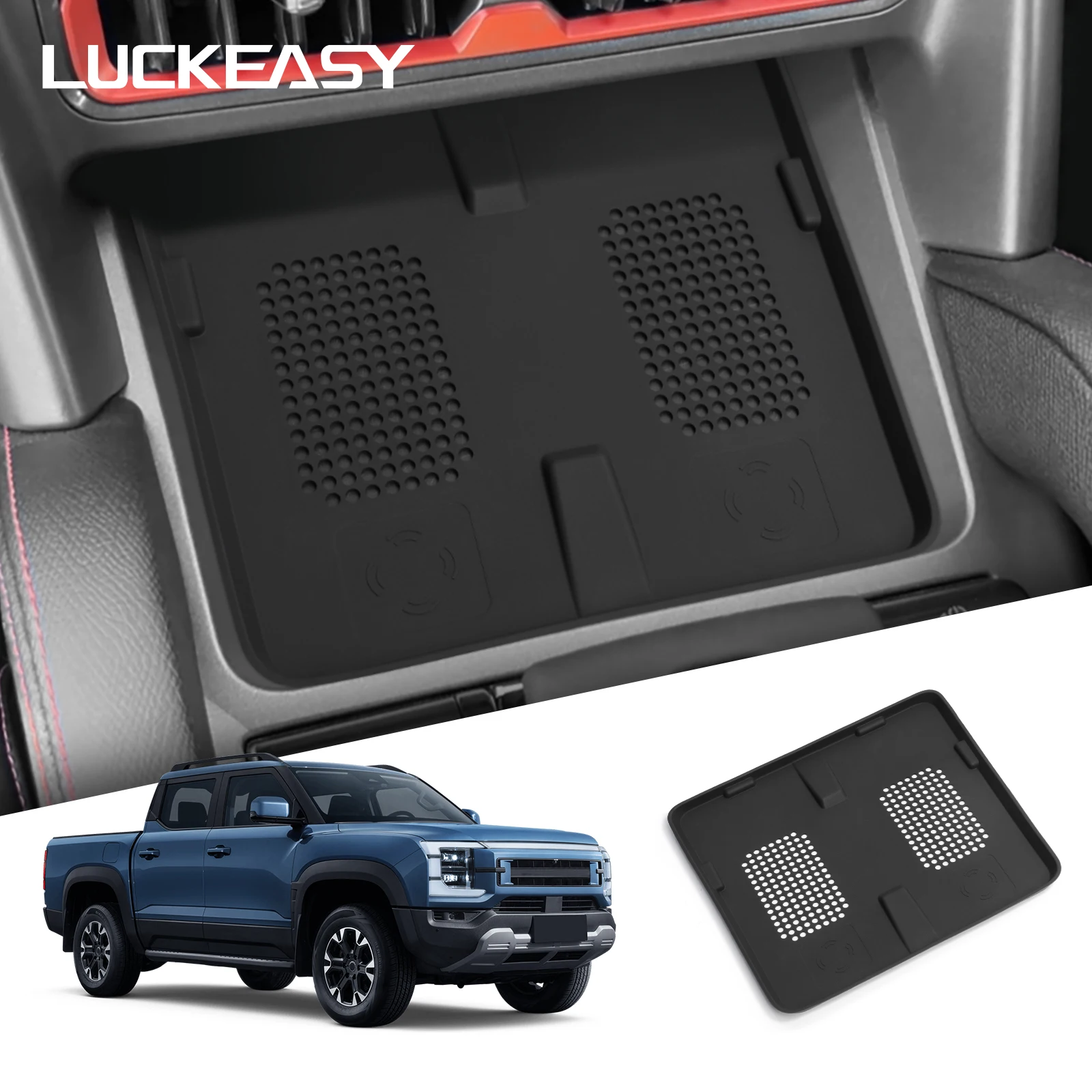 For BYD SHARK Wireless Charging Pad Car Pickup Accessories Auto Phone Non-slip Charger Mat Silicone Protective Pad wireless charging pad