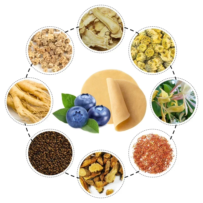 Blueberry Lutein Essence Eye Mask Cold Compress Eye Protection Patch Care Reliever Blurred Visual Fatigue Sleeping Patches eye mask patches