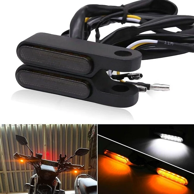 Mini clignotant LED Vision Set noir teinté avant arrière 12V M8 moto, Clignotants, Eclairage et Clignotants, Universel, Pièces Scooter, Moto,  Maxiscooter, Cyclo et Vélo