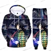 Anime Demon Slayer Hoodies 3D Printing Cosplay pants+Hoodie 2PCS Set Tracksuit Men Women Oversize Streetwear Hoodie Pants Sets 2