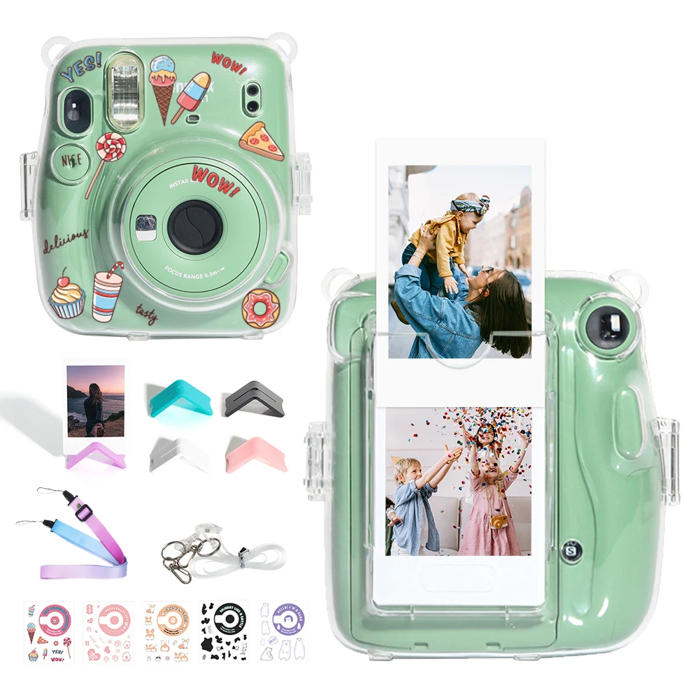 Caiul Case Do Fujifilm Instax Mini 11 Film Natychmiastowy Kamera Torba Z Kieszenią Na Film I Regulowanym Paskiem Na Ramię (Wyczyść Ulepszony)