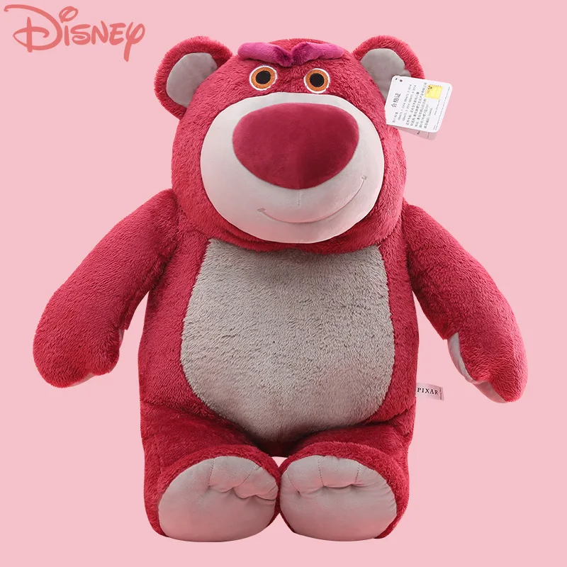 

Новинка 2023, милая плюшевая кукла Disney Lotso Kawaii, Мультяшные аниме милые плюшевые игрушки, декоративная подушка для дивана, детский подарок на день рождения