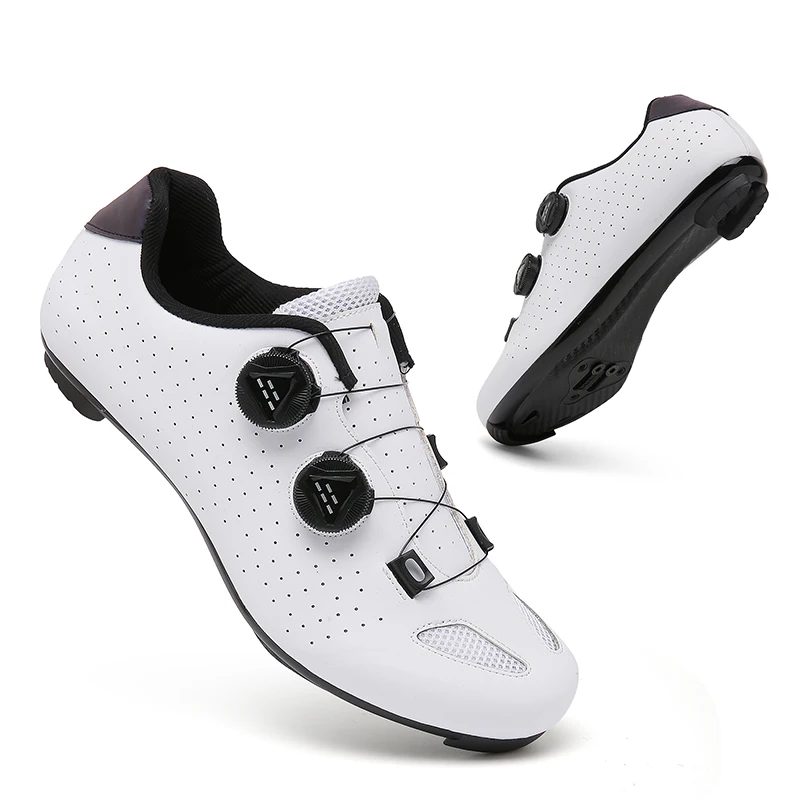 Men Women Speed Cycling SPD Mountain Bike Footwear Sneaker MTB Racing Shoes Flat Route Cleat Road Bike Shoe