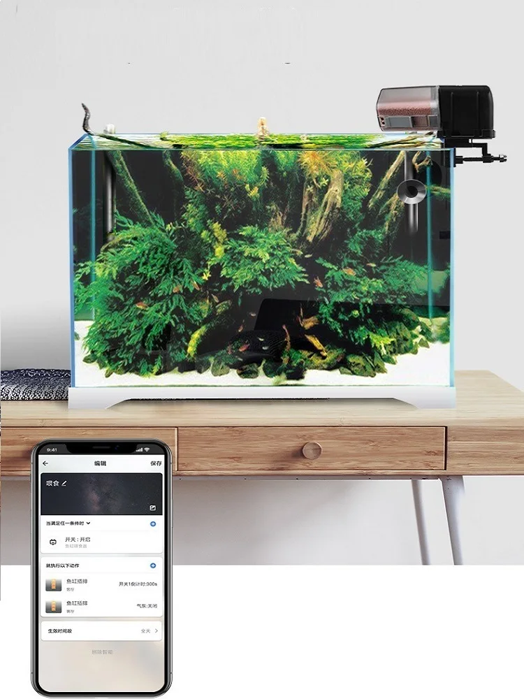Mangiatoia Automatica Per Pesci Con Timer LCD E Batteria Ricaricabile 700 MAh – 16 Scomparti, 15 Pasti Programmabili, Per Acquario D'acqua Dolce E Marina