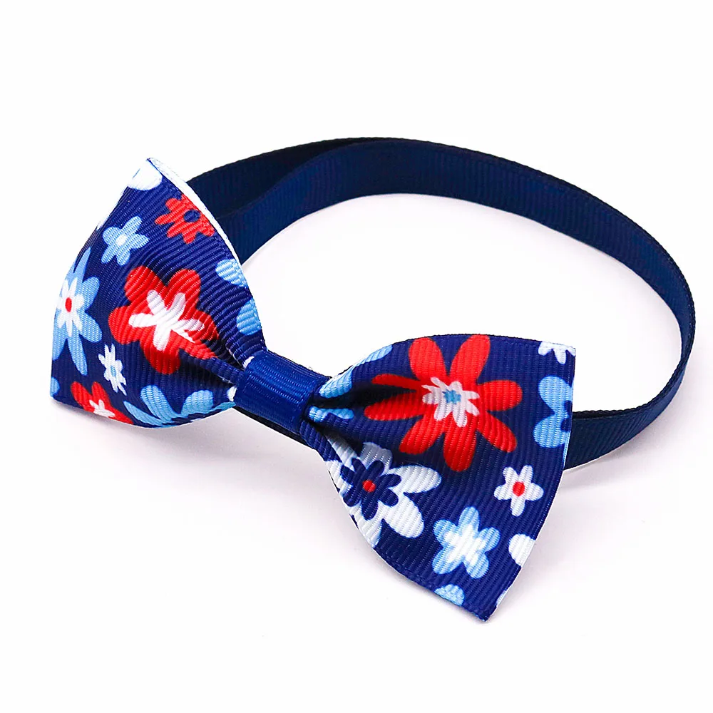 20PCS 여름 작은 개 나비 넥타이 해바라기 애완 동물 강아지 Bowties 칼라 여름 애완 동물 미용 액세서리