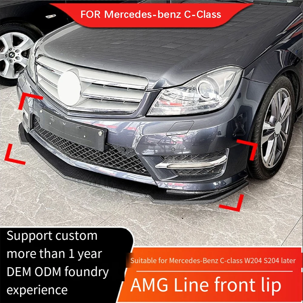 

It is suitable for modification of front lip and front shovel of Mercedes-Benz C-class W204 S204 late AMG Line 2011-2014