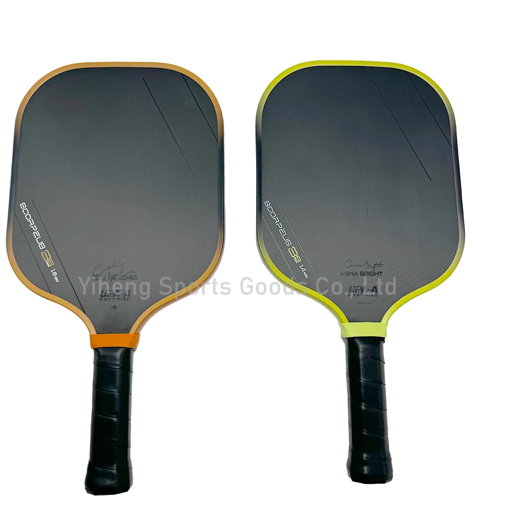 Collin Johns Scorpeus3S Shape 14mm 16mm GEN3 Core Thermoforming Layer Toray T700 Raw Carbon Fiber Pickleball Paddle