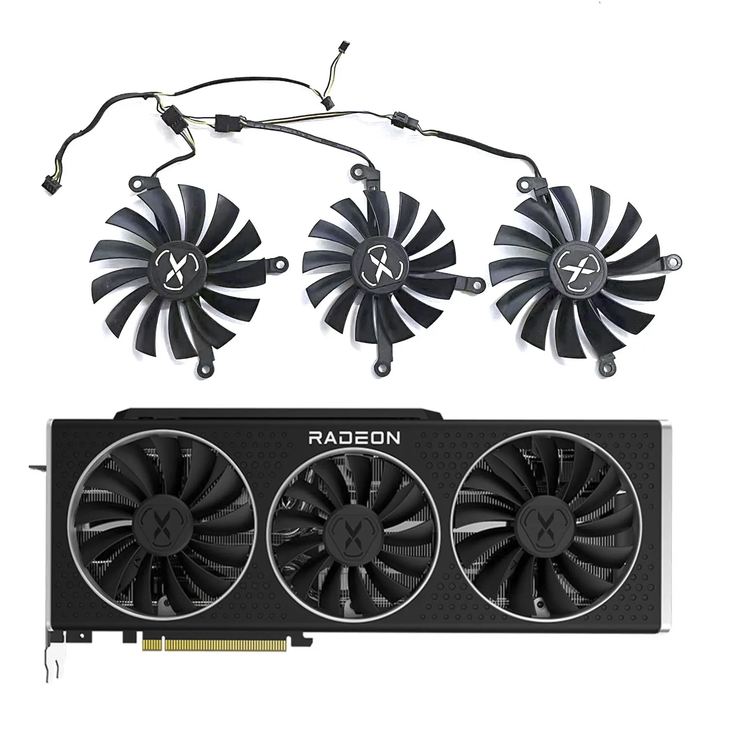 Ventola Originale Muslimate/Pla09215B12H 4Pin 85Mm 95Mm Dc 12V 0.55A Rx 6800Xt Gpu Per Xfx Radeon Rx 6800 Xt Versione D'Oltremare V2