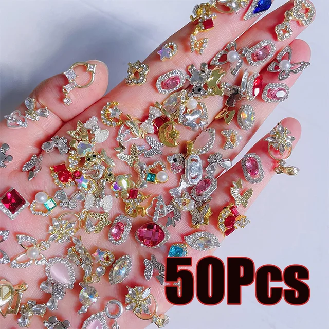 50Pcs-Beautiful-Metal-Glass-Resin-Nail-Art-Rhinestones-3D-Butterfly-Pendant-Crystal-Nail-Decoration-DIY-Spring jpg