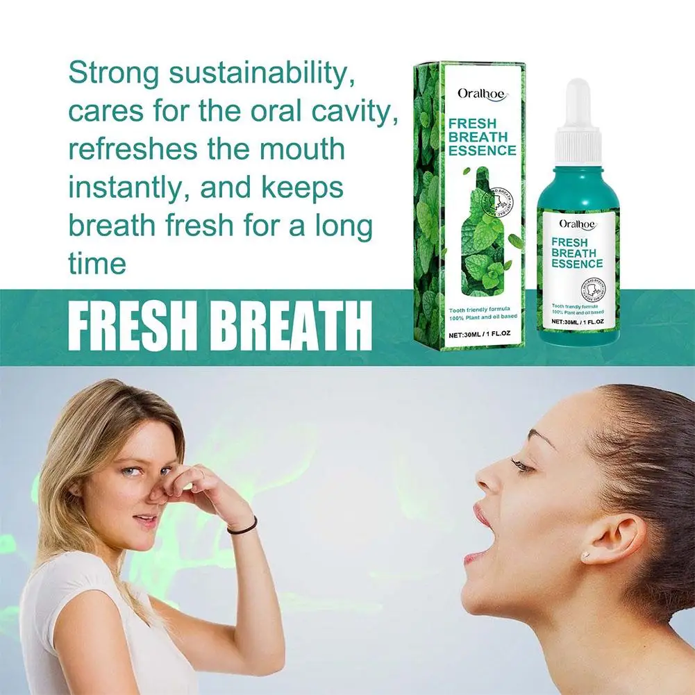 30ml Breath Freshening Spray Freshener Mouth Smell Removing Care Mint Flavor Fresh Breath Essence Oral Health Care