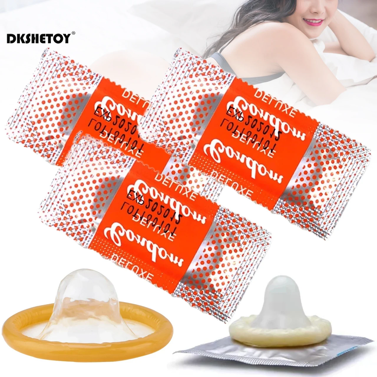 Condoms Sex Toys 10/30/50pcs Lots Hyaluronic Acid Natural Latex Lubrication Ejaculation Delay Contraception