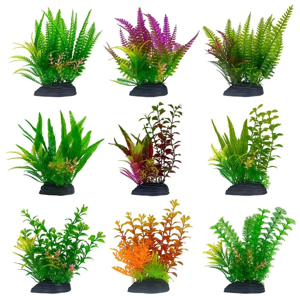 Simulation Artificial Plants Aquatic Weeds Ornament Plastic Water Grass Plants for Fish Tank Aquarium Garden Decoration