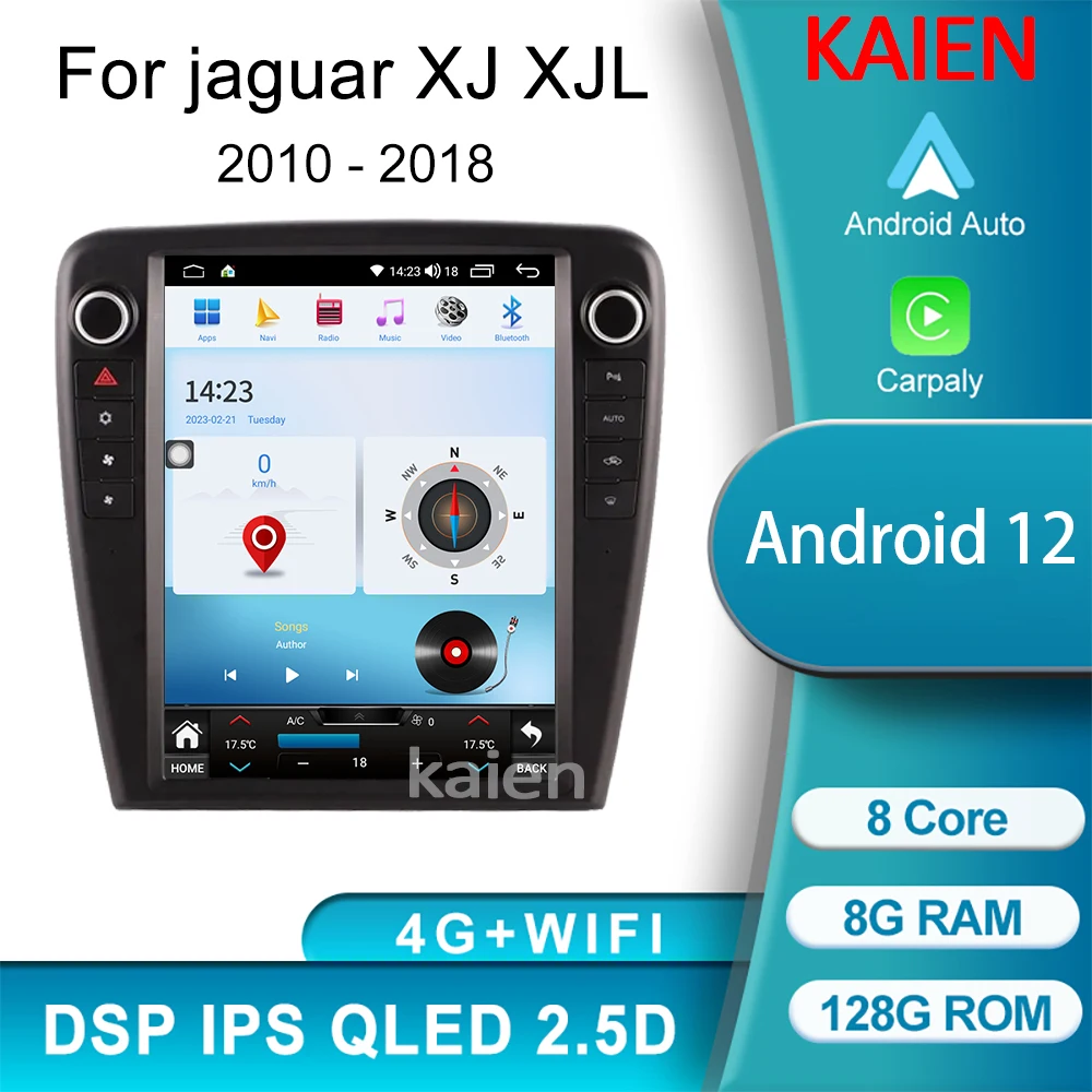

Автомагнитола KAIEN для Jaguar XJ XJL 2010-2018 Android с GPS-навигацией, автомобильное радио, DVD, мультимедийный видеоплеер, стерео Carplay, 4G, Wi-Fi, DSP