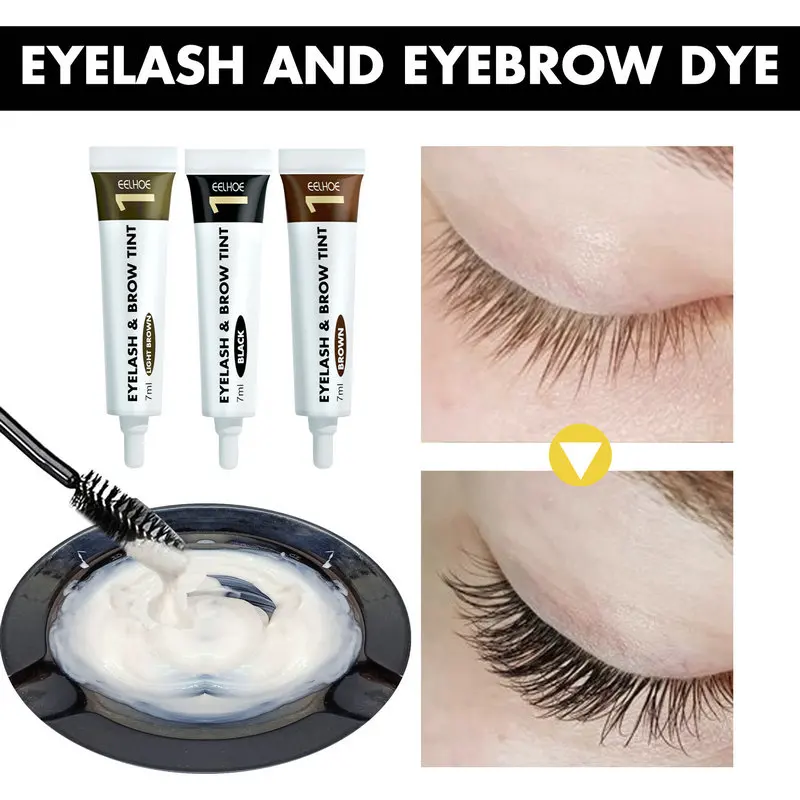 2in1EyebrowAndEyelashDyeSemipermanentDyeSetWaterproof