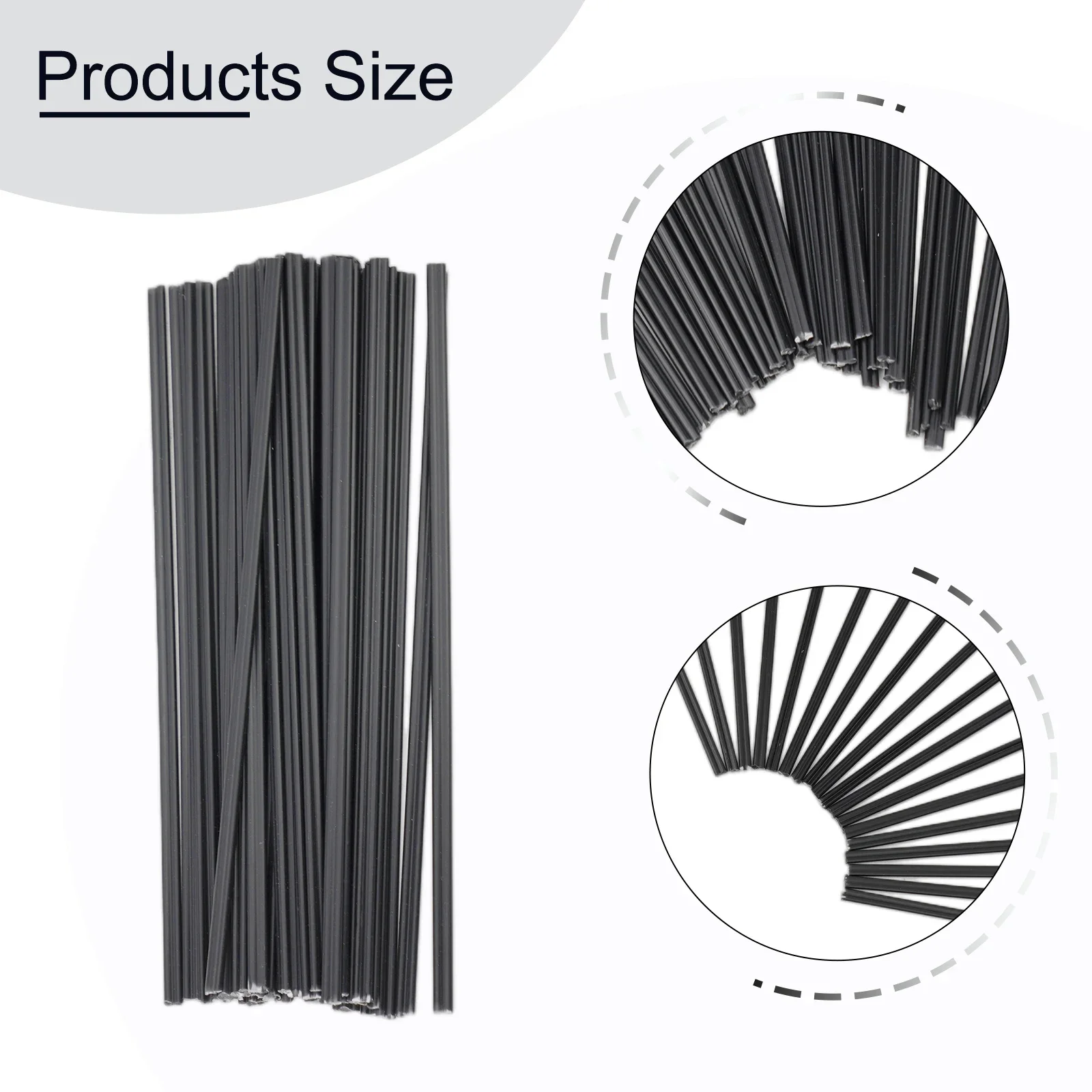 

40pcs 200mm PP Black Plastic Welding Rods For Car Bumper Repair Welder Tool Corrosion Resistant Non-toxic Tasteless Accessories