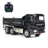 Toys 1/14 6x6 Hydraulic RC Dumper Trucks Radio Control Finished Tipper Car Metal Cabin Lights Sound Vehicle Model for Boys 1