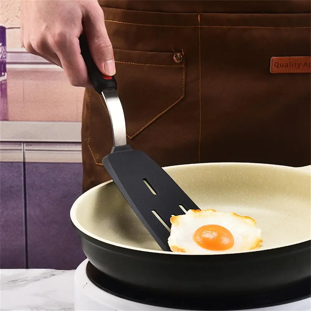 Frying Spatula Non-Stick Slotted Turner Kitchenware Turner Spatula Shovel Stainless Steel Silicone Steak KitchenFlip
