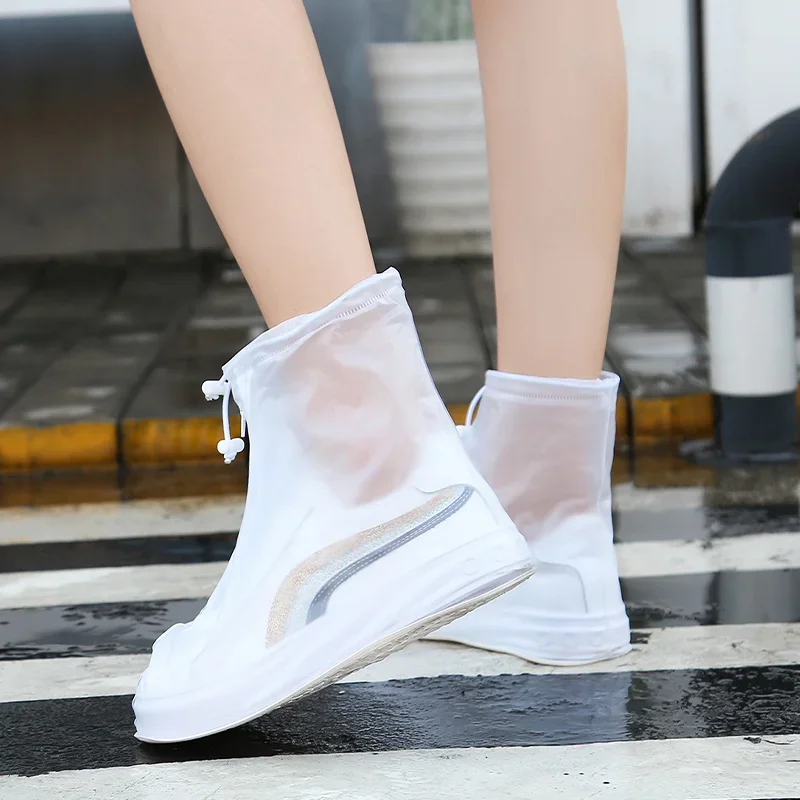 Shoe covers Waterproof Shoe Cover Silicone Sport Rain Boot Cover with Layer Non-slip Material Wear-resistant Thick Shoes Unisex 1 Pair