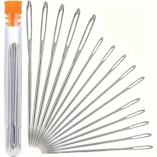 15PCS Large Eye Needles 1