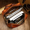Handmade Genuine Leather Men Backpack Retro First Layer Leather Computer bag Latop Bags Casual Men's Travel Backpack Shoolbag 4