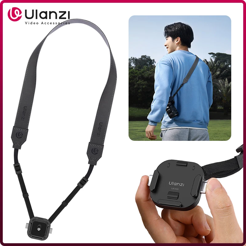 Ulanzi UKA06 Uka Quick-Release Shoulder Strap Kit Arca-Swiss & F38 Plates Quick Switch Tripod Slider Mount for DSRL Camera