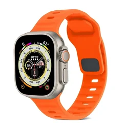 Premium Silicone Strap for Smartwatch Bracelet - Versatile and Comfortable Replacement Band (Official orange)