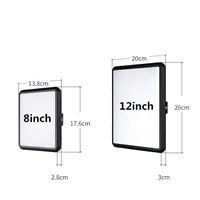 8/12 Inch LED Photography Video Panel Light Photo Studio Lighting Kit For Shoot Live Streaming Youbube With Tripod Stand - Image 3