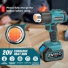 540℃ Cordless Heat Hot Air Gun 4 Gears Wind Speed LED Display Temperature Adjustment Cordless Heat Gun for Makita 18V Battery 5
