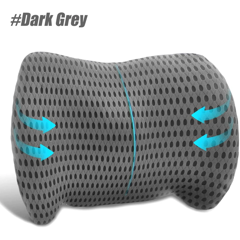 thumbnail image 1 of Almohada de apoyo lumbar para silla de oficina, almohada lumbar para automóvil para aliviar el dolor de espalda baja, cojín de espuma viscoelástica para la espalda para automóvil, cama, juegos, 1 of 5