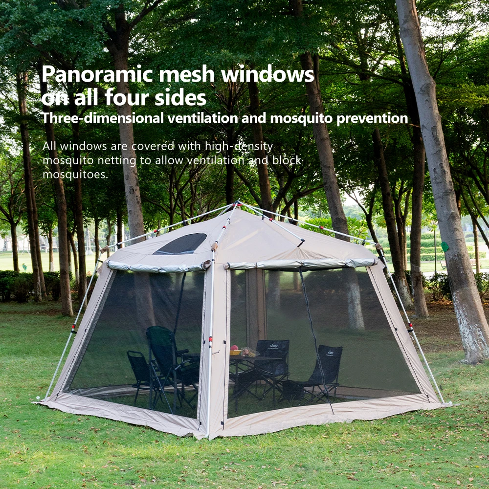 Camping Tent 5-9 Person Waterproof Sun Protection Aluminum Poles 210D Oxford Fabric For Beach Hiking Fishing camping tent