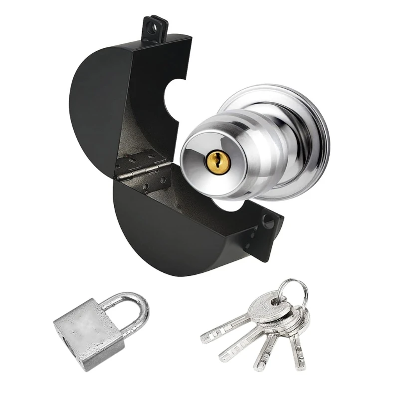 E5BE Door Handle Lock Door Knob Lock Out Device Disable The Doorknob/Faucet/Valves Knob Child Proof Cover Case Durable