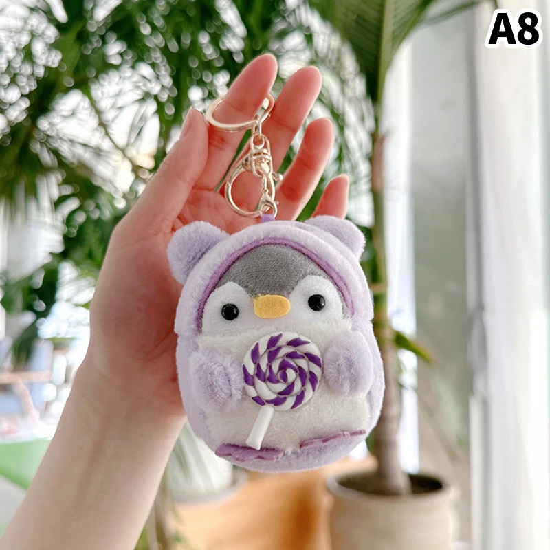 ペンギンのぬいぐるみキーホルダー,小さなぬいぐるみ,子供用ペンダント