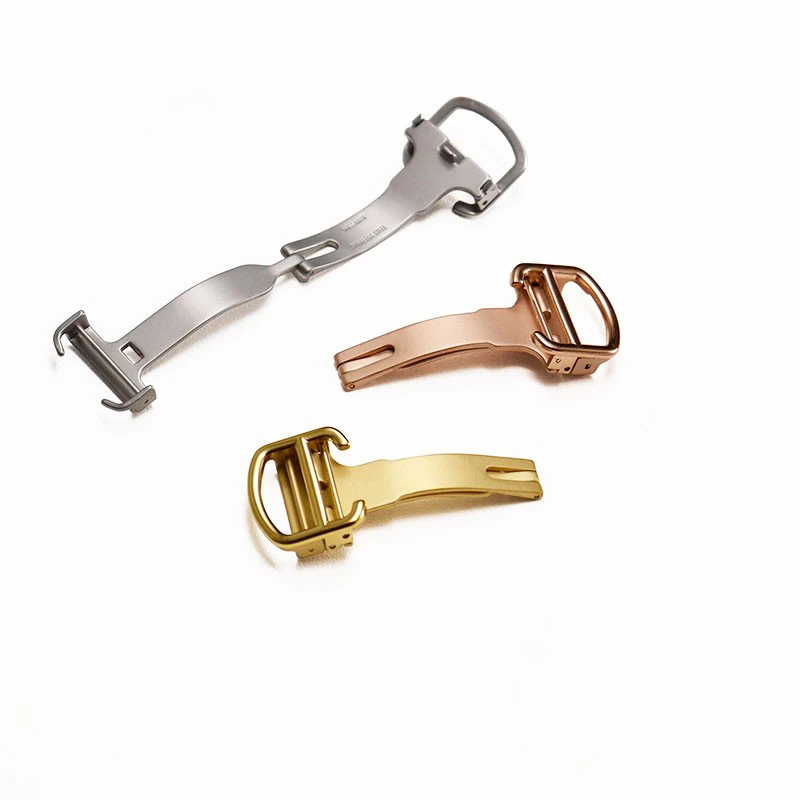 Per Originale Sostituire Cartier Blue Balloon Tank Serie Pasha Cinturino Uomo Donna Accessori Per Orologi Fibbia Pieghevole A Farfalla